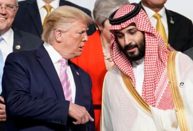 Will Trump say "Phase Two" during Saudi PM events on November 18?